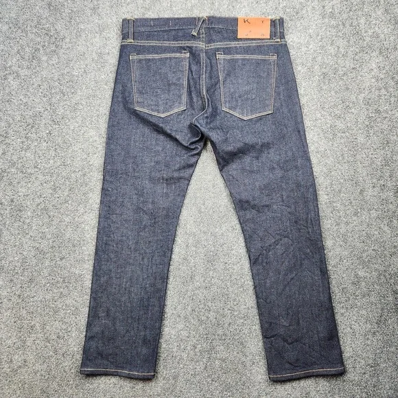 Hiroshi Kato Jeans Mens 32x26 Raw Selvedge Denim Made In USA Slim Straight